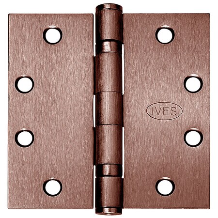 Ives Ball Bearing Butt Hinge, 5" x 5", 613, Standard 5BB1 5.0X5.0 613
